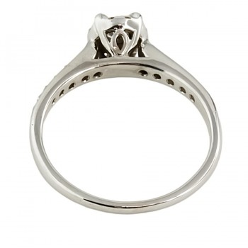 9ct white gold Diamond 0.25cts Cluster Ring size L